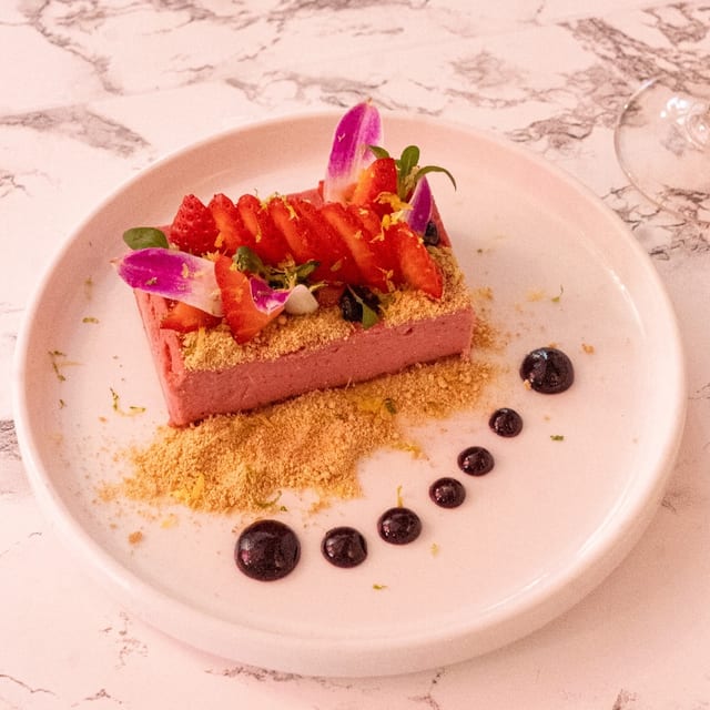 Strawberry Yuzu Cheesecake.