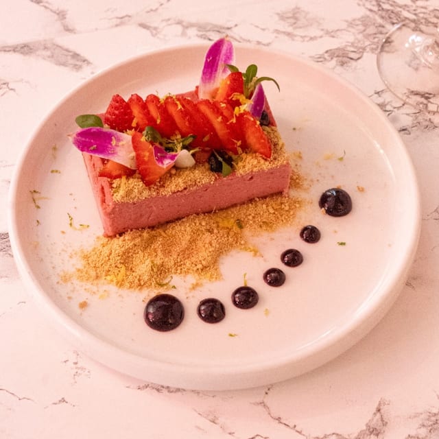 Strawberry Yuzu Cheesecake.